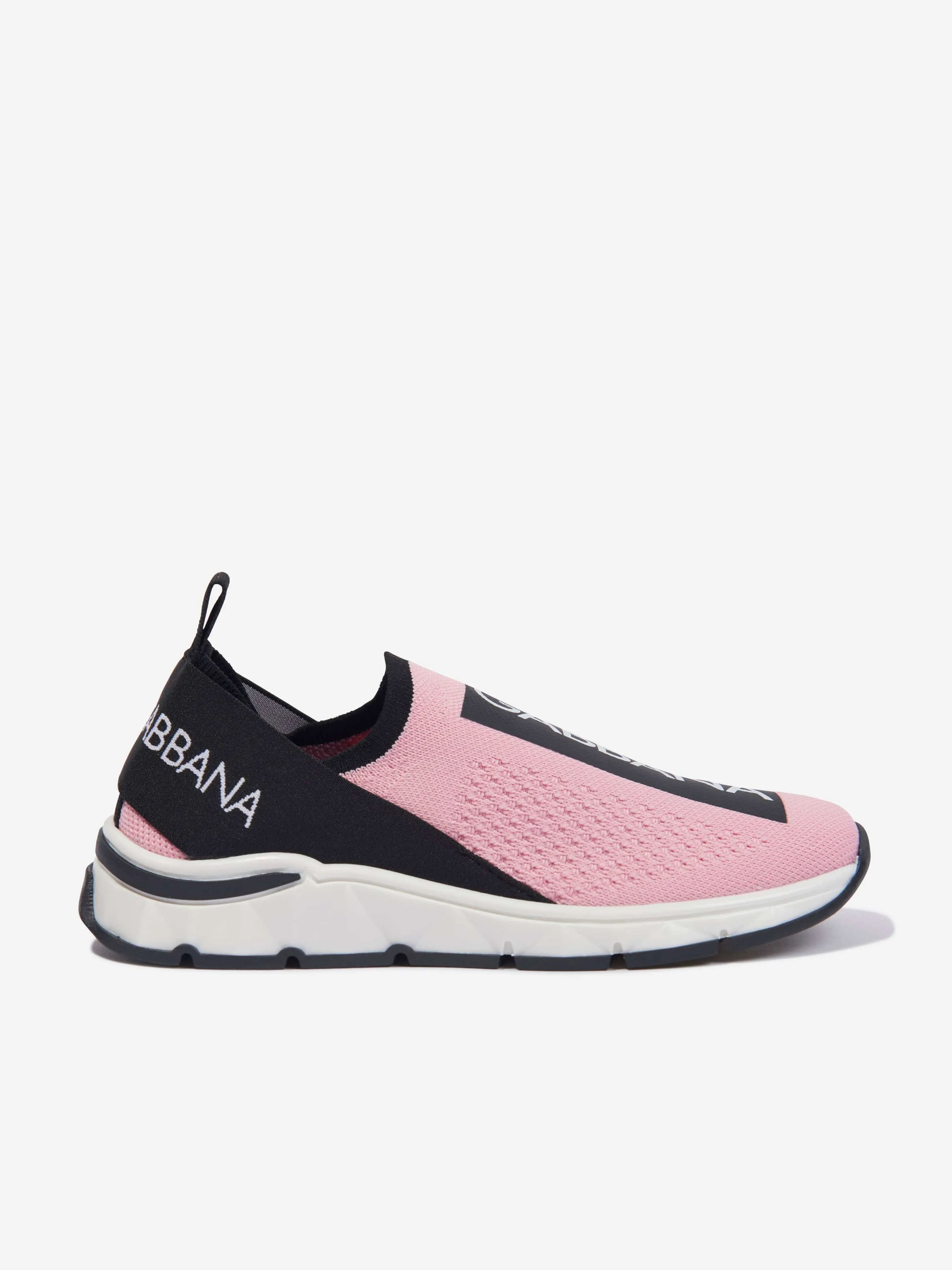 Dolce & Gabbana Girls Slip On Trainers in Pink