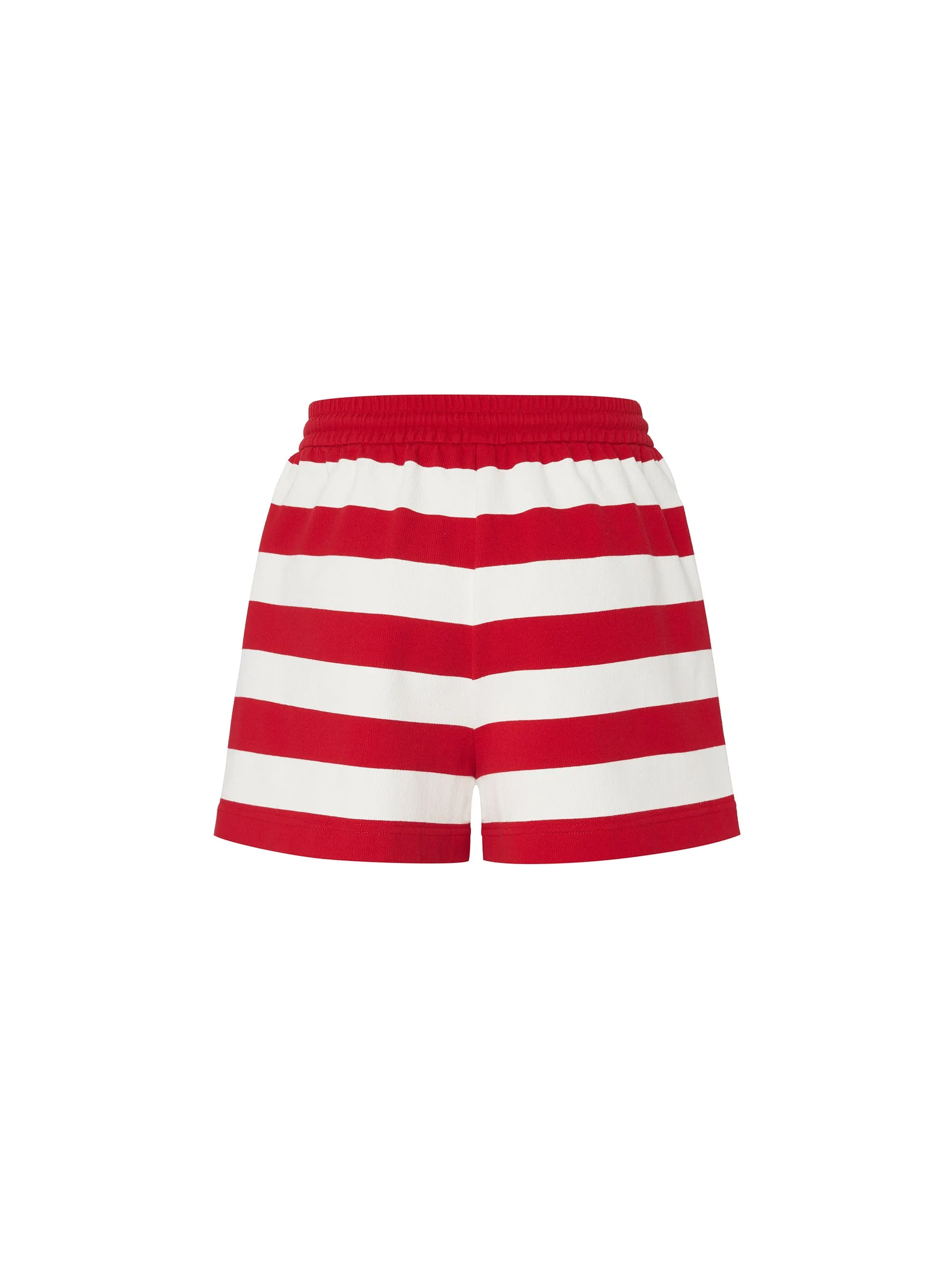 Drawstring Stripe Track Shorts