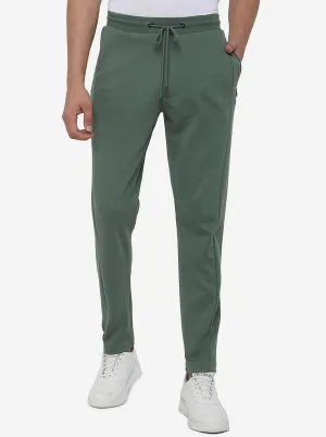 Duck Green Solid Slim Fit Track Pant | JadeBlue