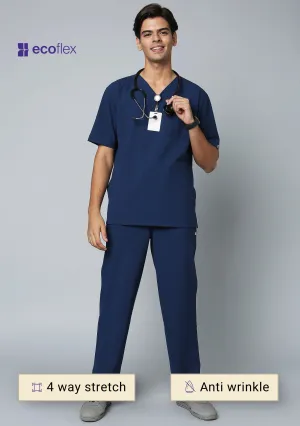 Ecoflex Men's V-Neck (Navy Blue) Scrub