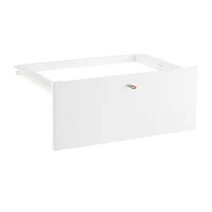 Elfa Decor Drawer Front W: 60 2 Runner White