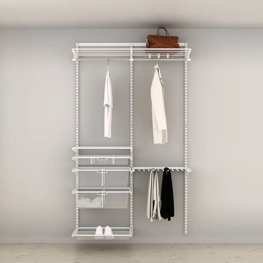 Elfa Deluxe Wardrobe Storage Solution W: 120 White