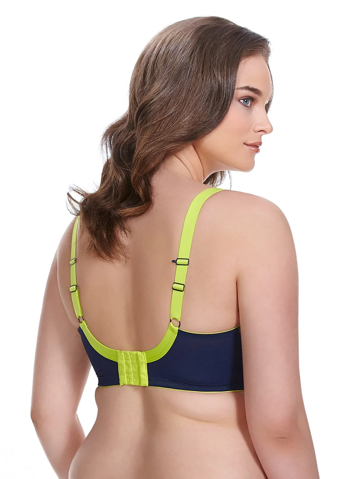 Elomi Energise Underwire Sports Bra With J Hook, Navy