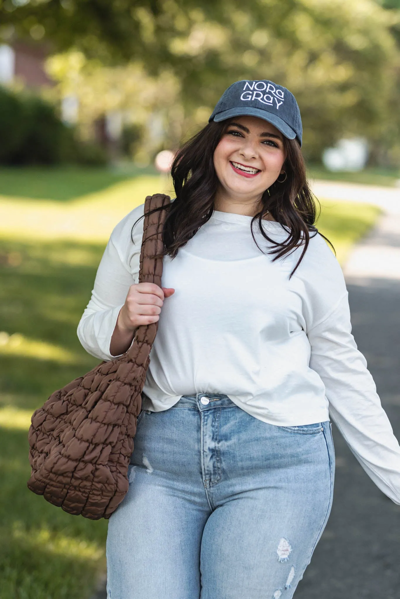 Embroidered Nora Gray Baseball Hat