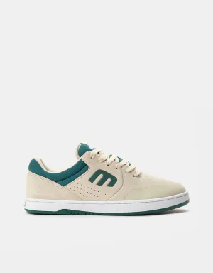 Etnies Marana Skate Shoes - Tan/Green