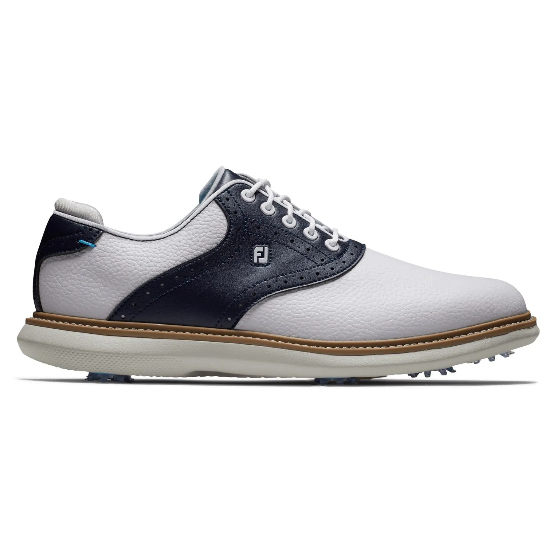 FJ Tradtions Saddle Golf Shoes White/Navy/Blue - 2025