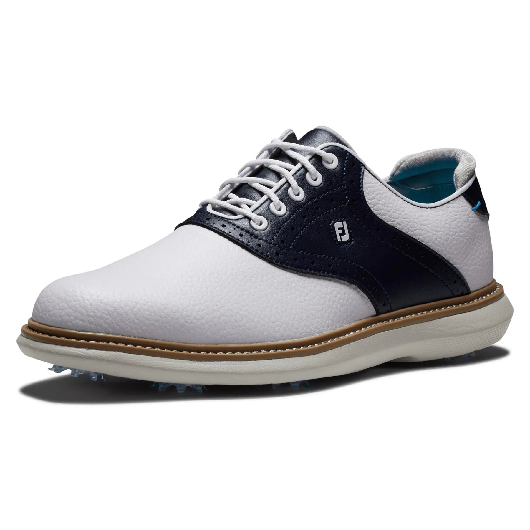 FJ Tradtions Saddle Golf Shoes White/Navy/Blue - 2025