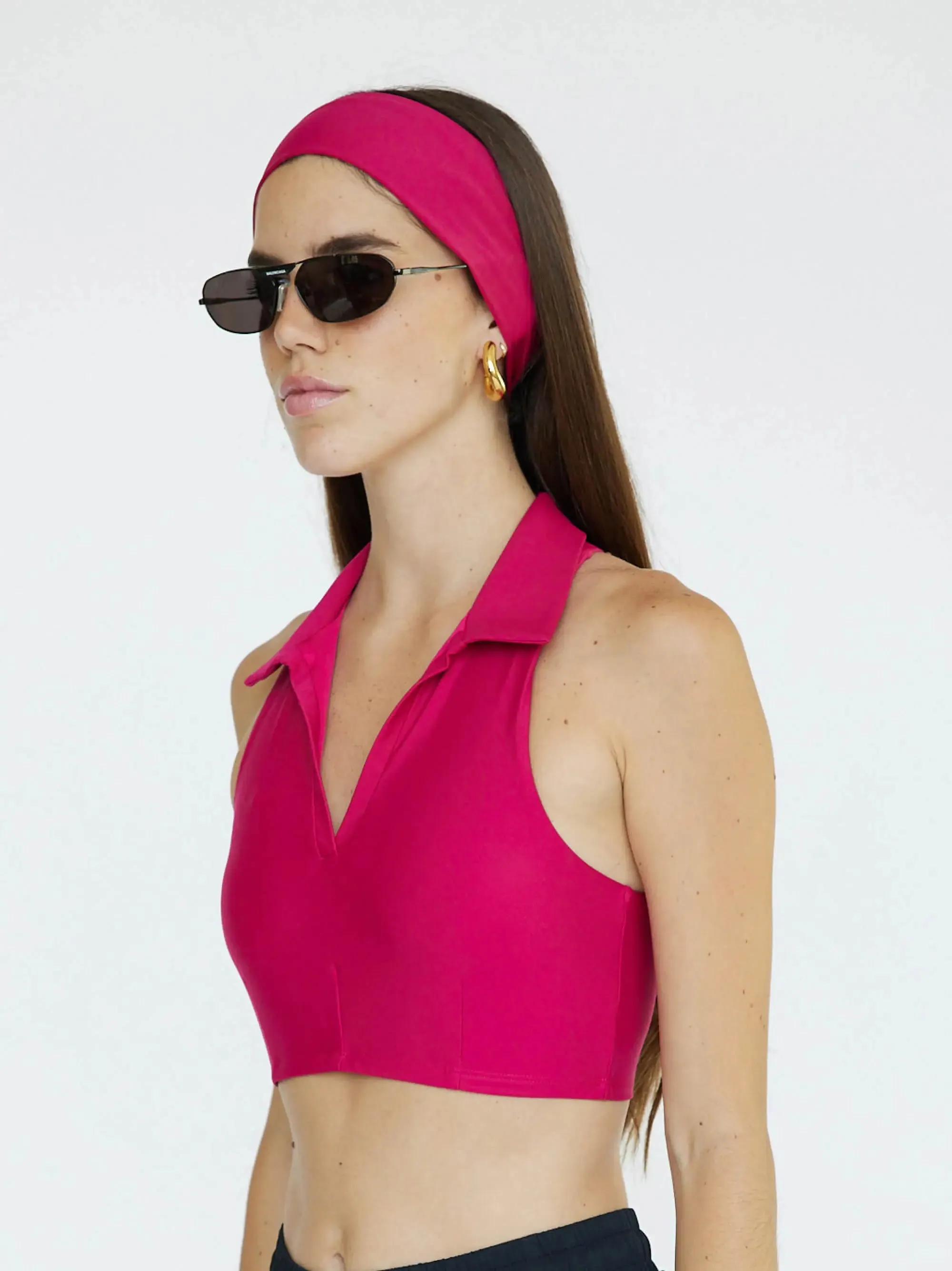 Flaman - Athleisure Top | Magenta