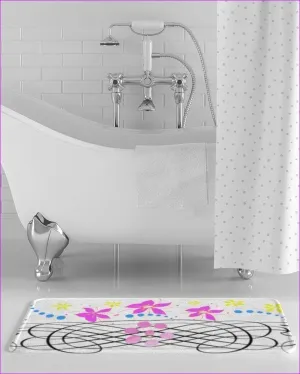 Floral Home Bath Mat