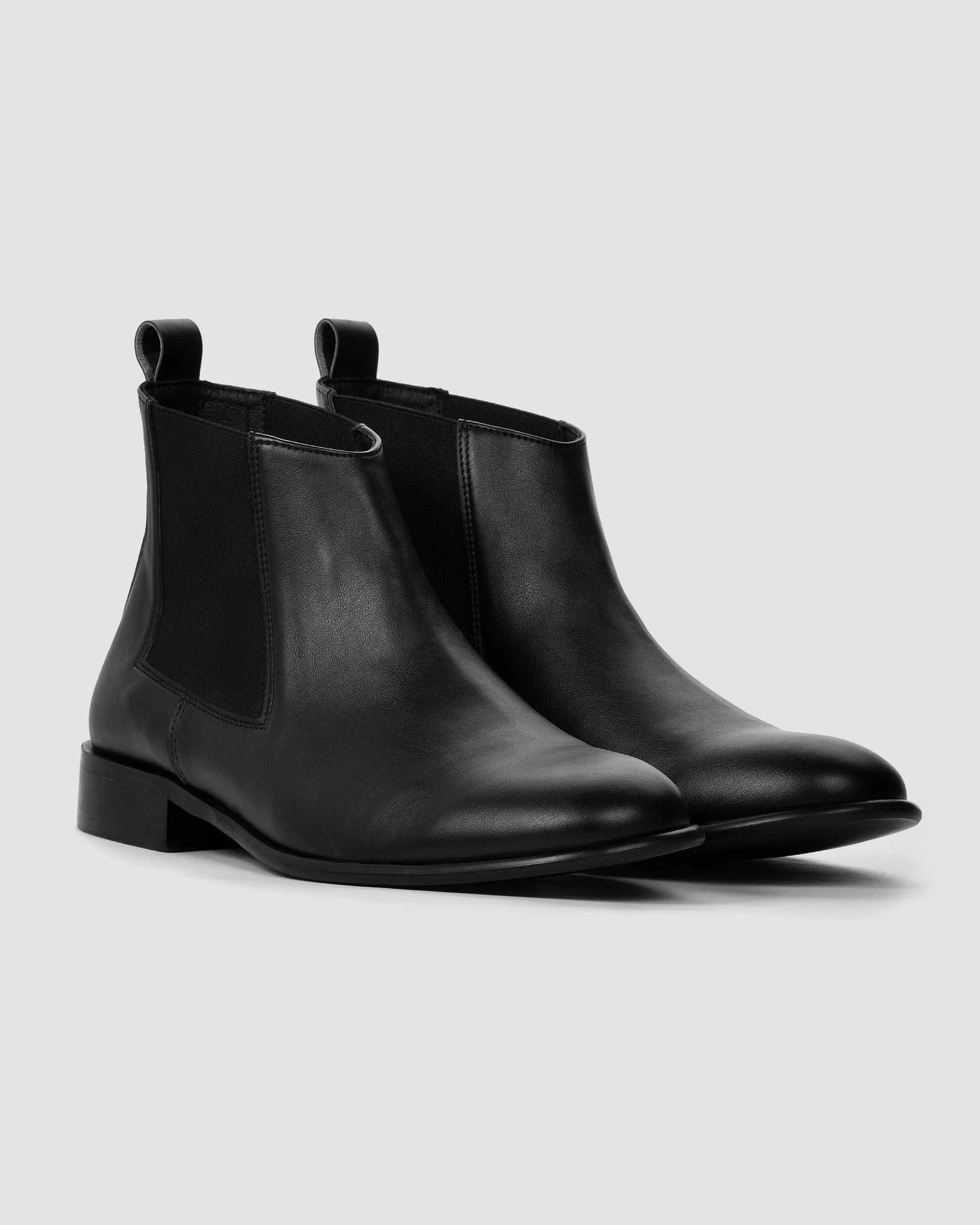 Flossy Vegan Leather Chelsea Boots | Black