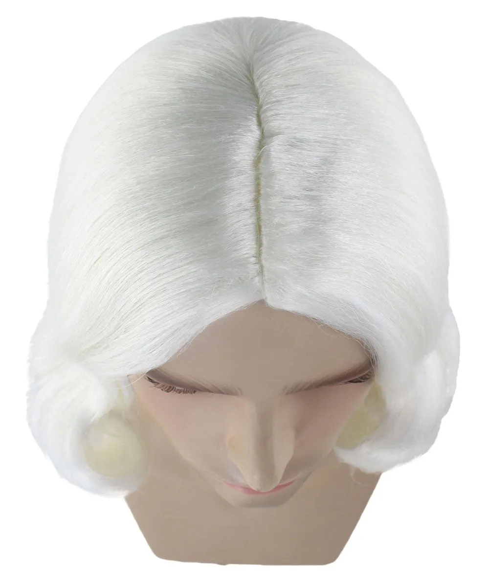 Founding Father Mens Wig | Political Halloween Wigs | Premium Breathable Capless Cap