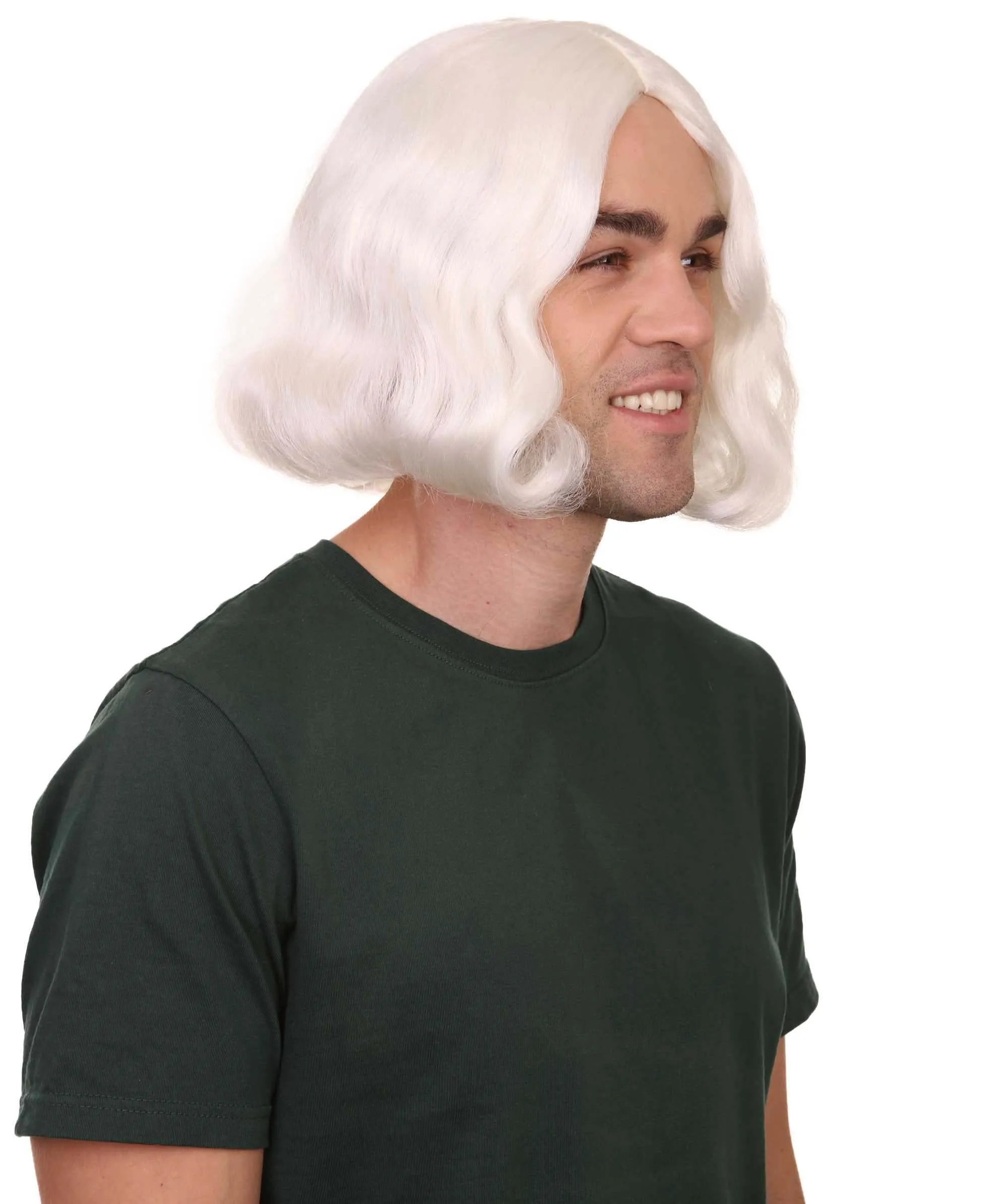 Founding Father Mens Wig | Political Halloween Wigs | Premium Breathable Capless Cap