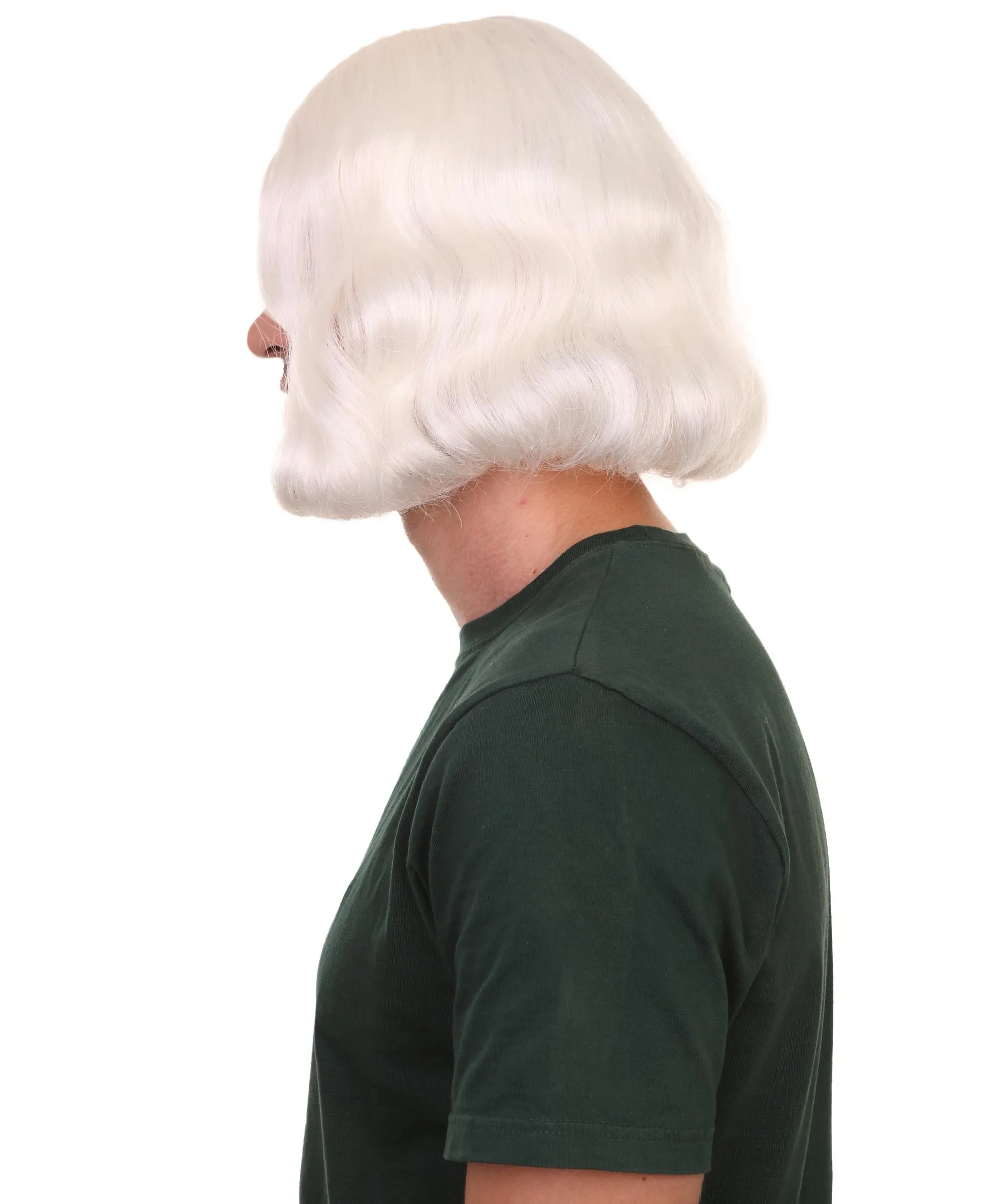 Founding Father Mens Wig | Political Halloween Wigs | Premium Breathable Capless Cap