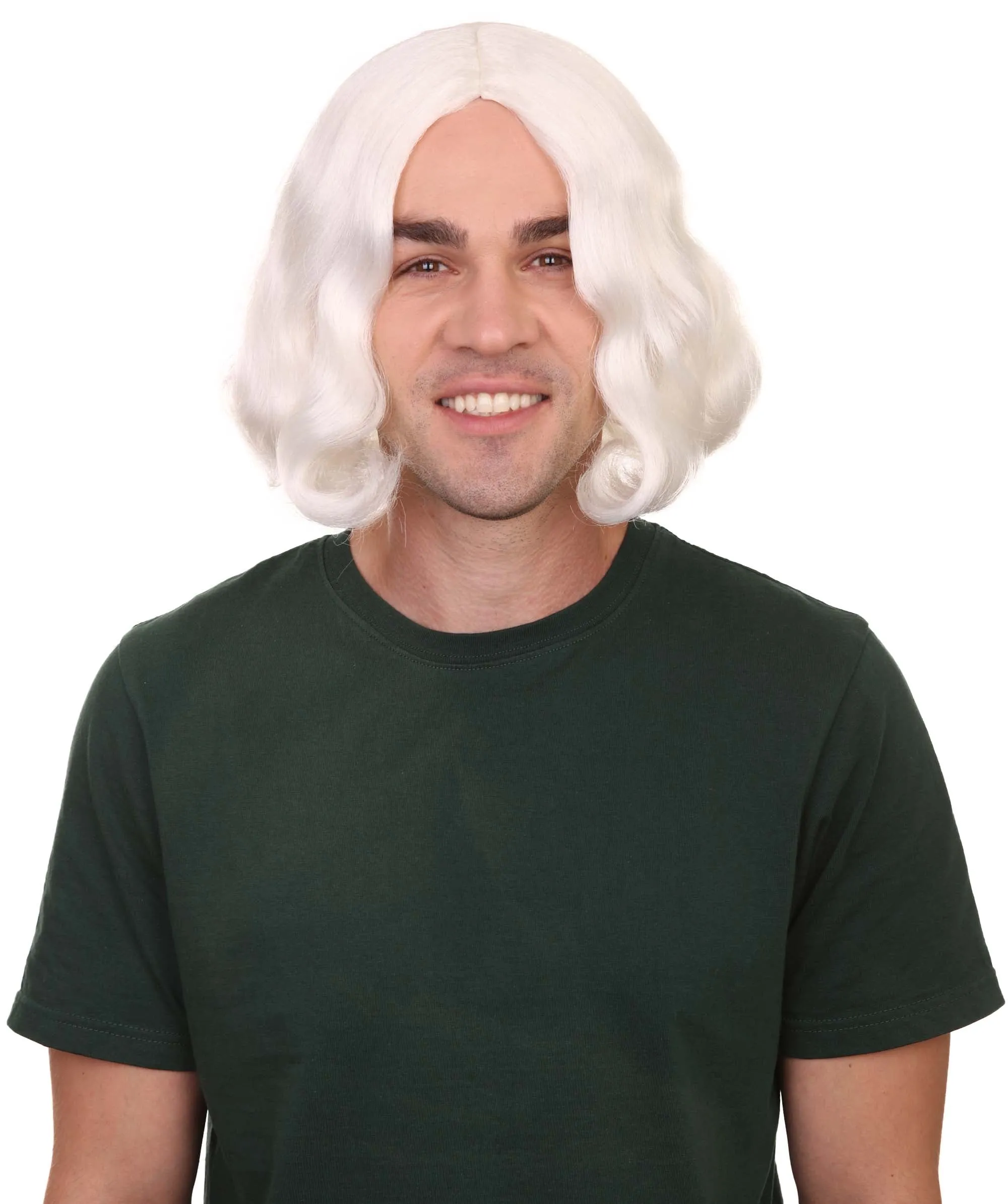 Founding Father Mens Wig | Political Halloween Wigs | Premium Breathable Capless Cap