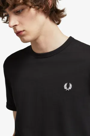 Fred Perry Black Ringer T-shirt