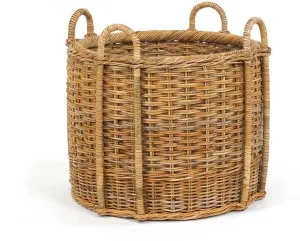 French Country Fireplace Basket