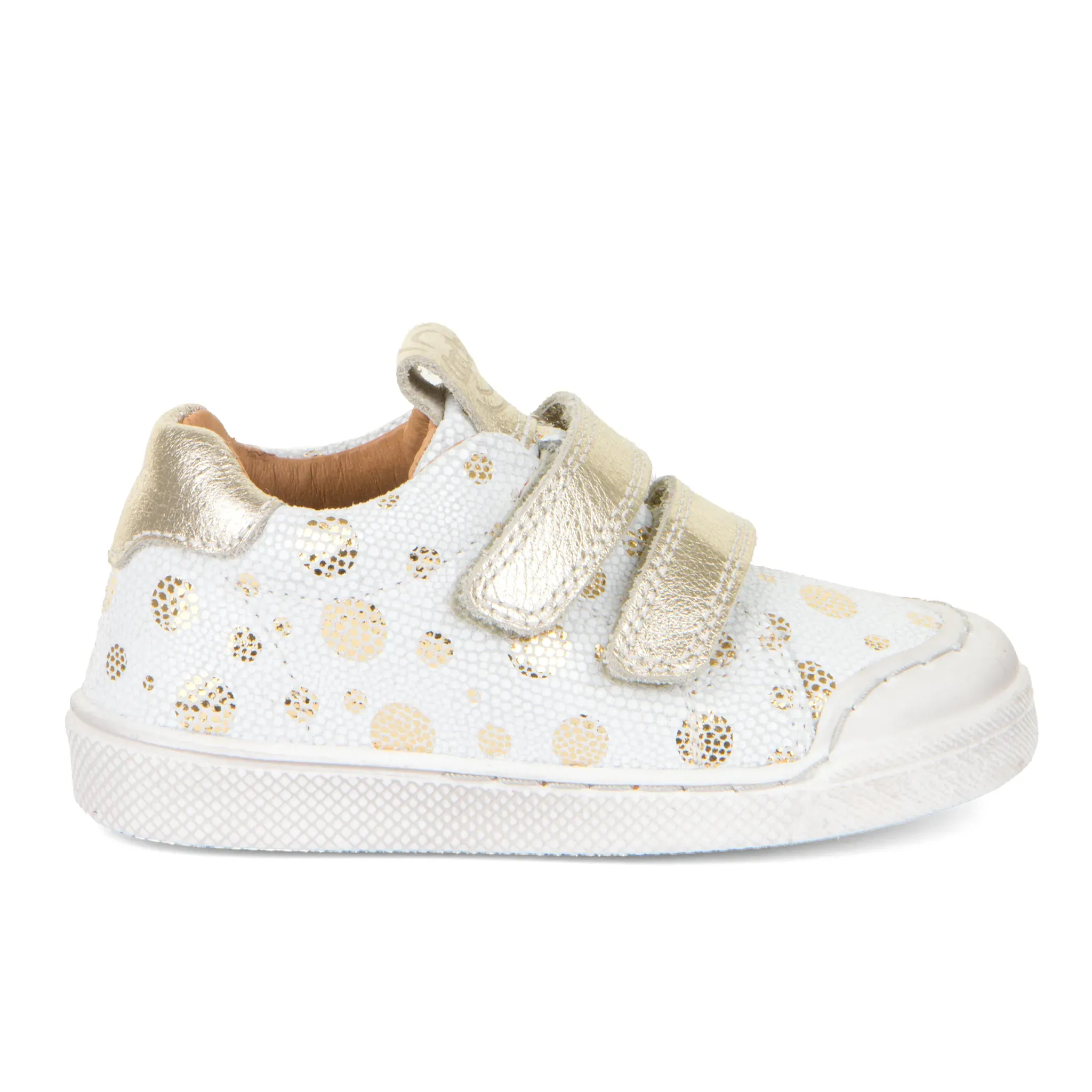 Froddo Boy's and Girl's Rosario Casual Shoes with Hoop and Loop Closure - Gold  