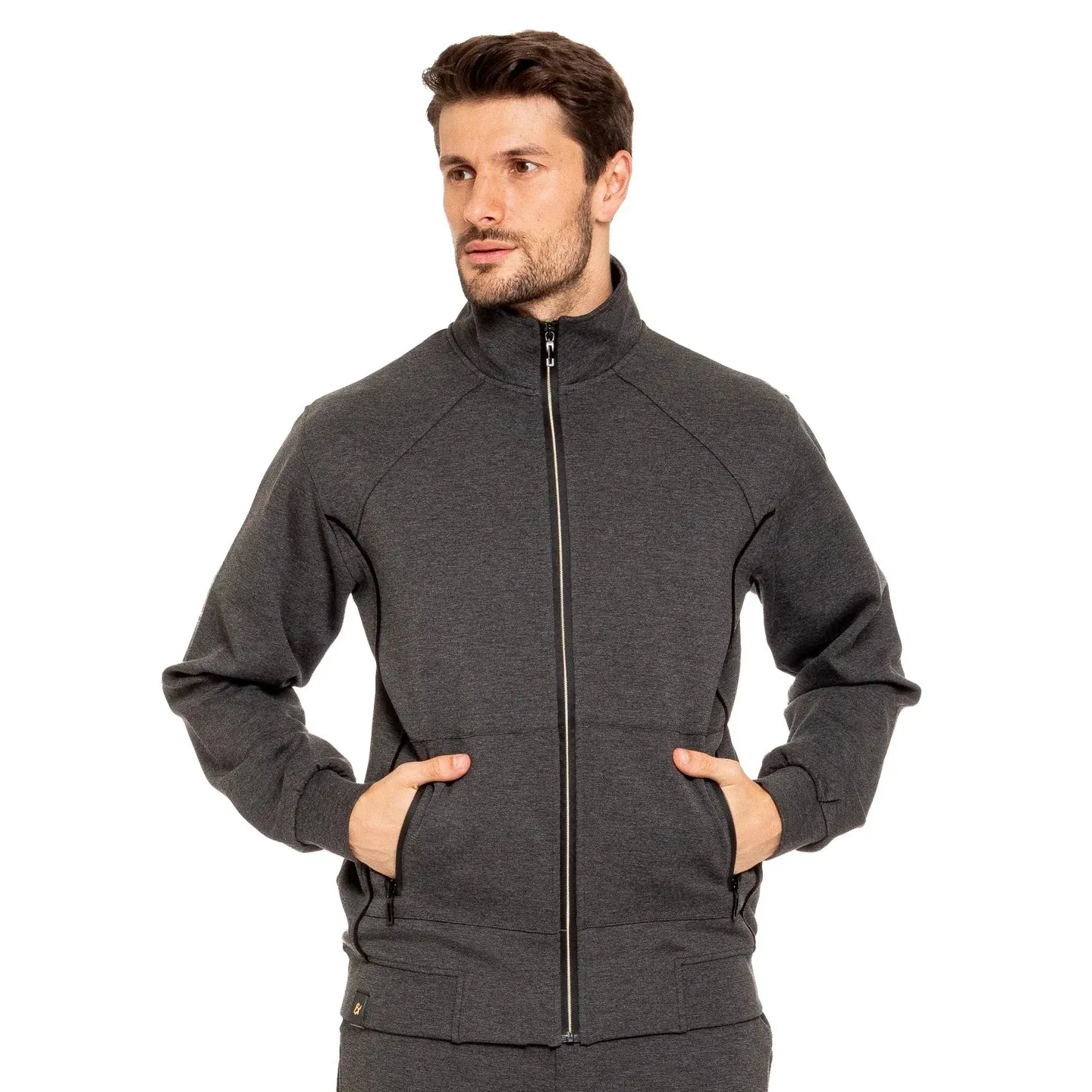 Full Zip Track Jacket (Grey)