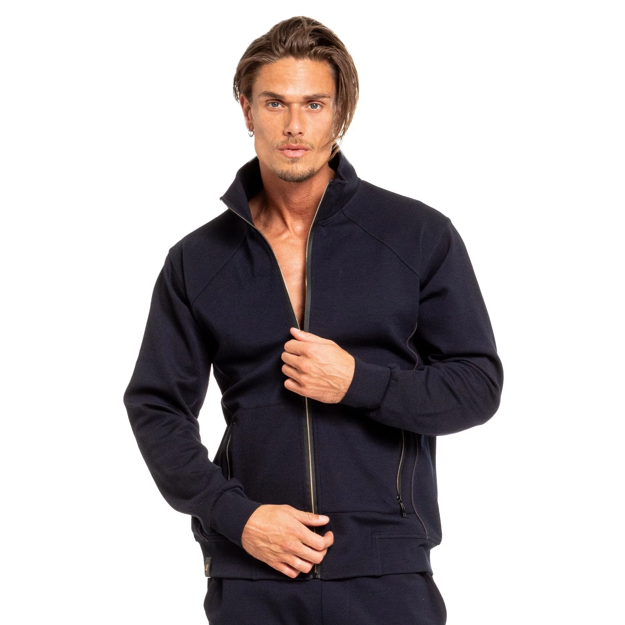 Full Zip Track Jacket - Navy