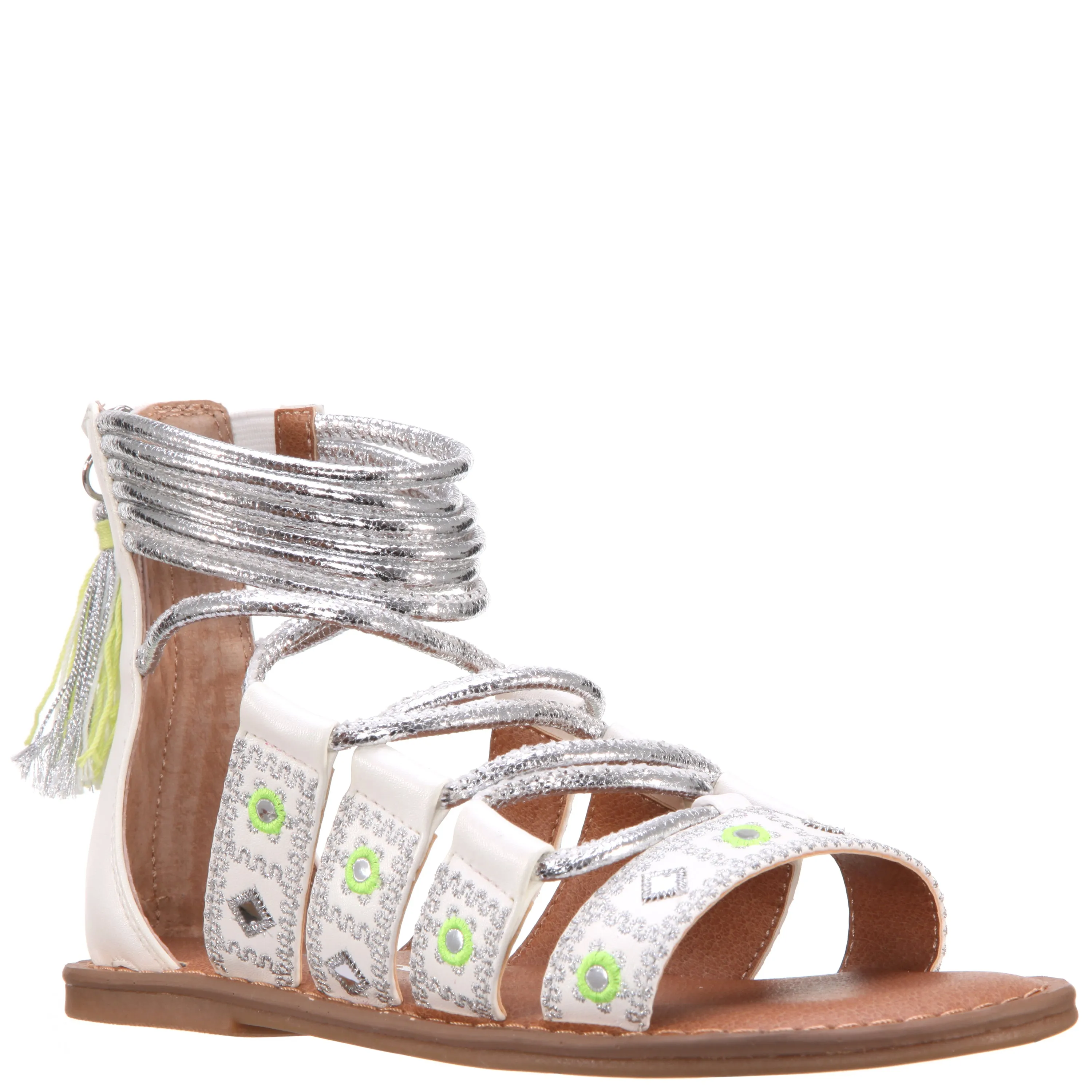 Geo Mirrored Braided Sandal