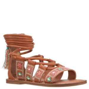 Geo Mirrored Braided Sandal