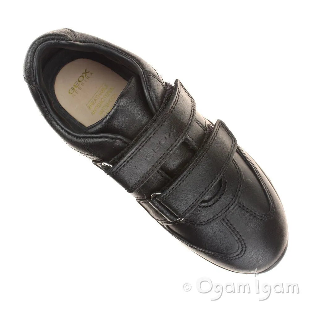 Geox Xitizen Boys - Girls Black School Shoe