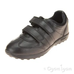 Geox Xitizen Boys - Girls Black School Shoe