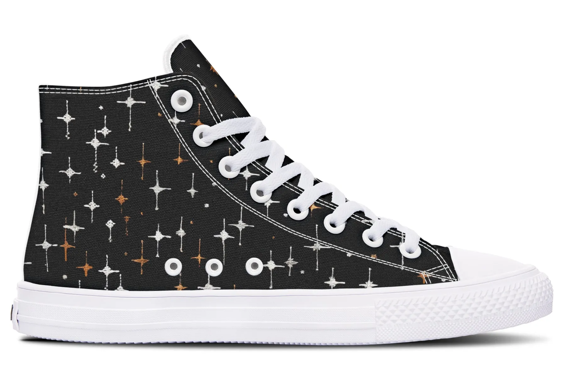 Ghost Besties High Tops - Classic Premium Canvas Shoes with Comfortable and Durable Soles