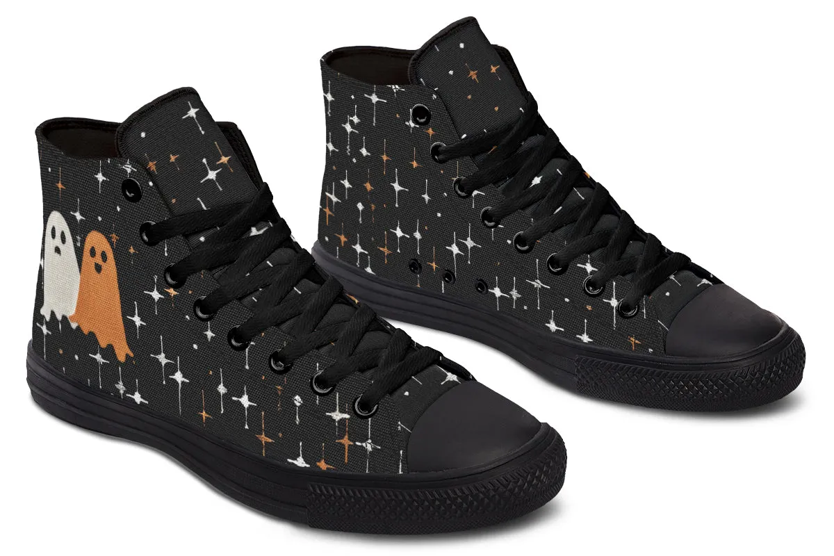 Ghost Besties High Tops - Classic Premium Canvas Shoes with Comfortable and Durable Soles