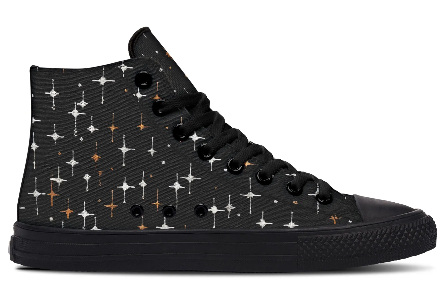 Ghost Besties High Tops - Classic Premium Canvas Shoes with Comfortable and Durable Soles