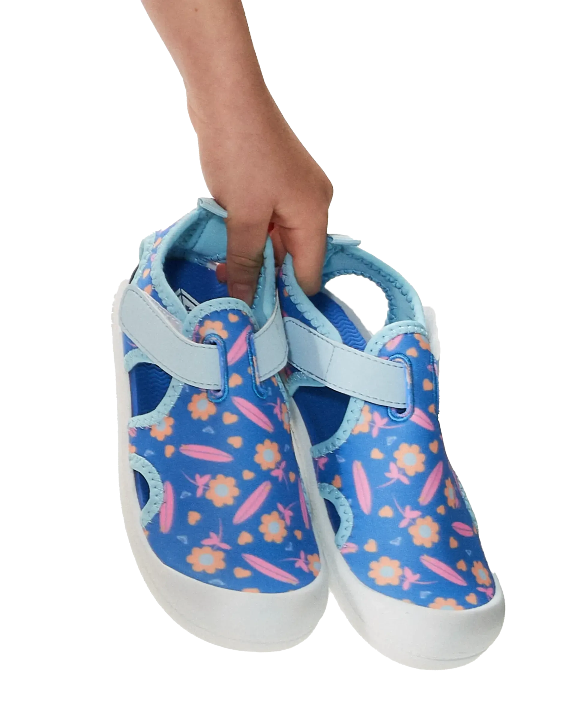 Girls Grom Shoes in Blue & Pink