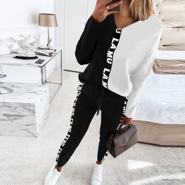 Gorgeous Women Summer Patchwork Track Suits