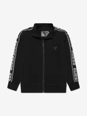 Guess Boys Zip Up Top in Black