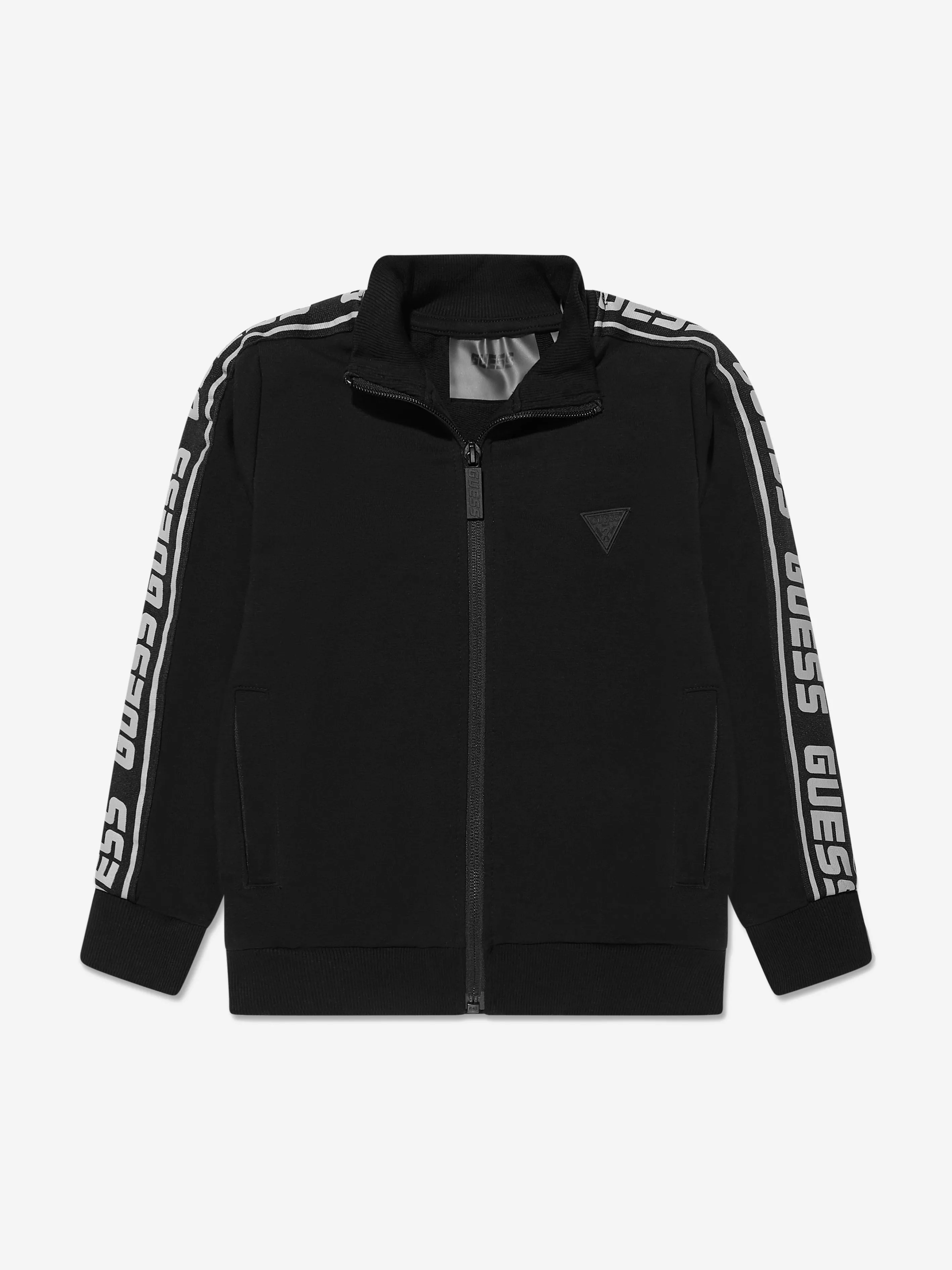 Guess Boys Zip Up Top in Black