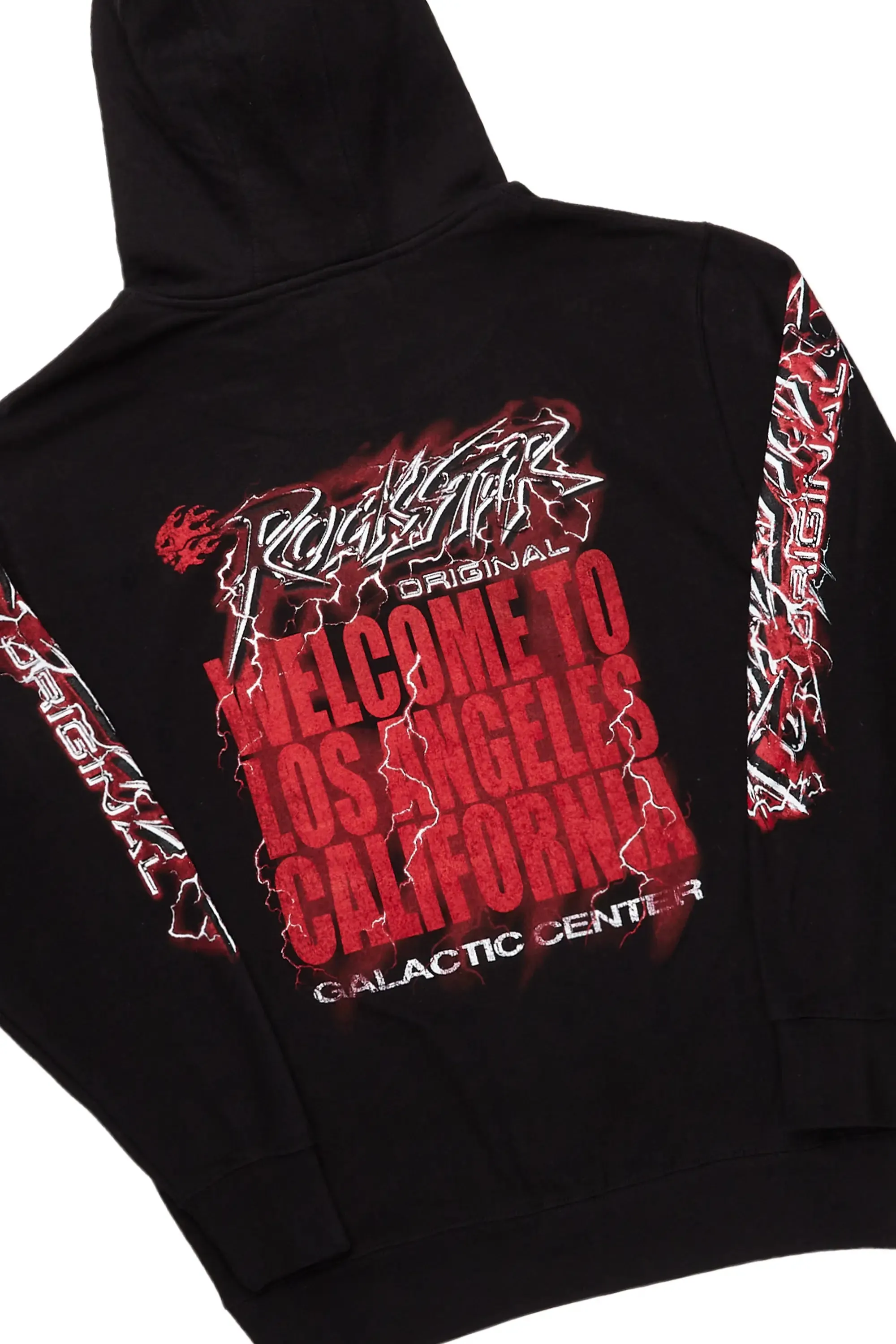 Hai Black/Red Graphic Hoodie Track Set