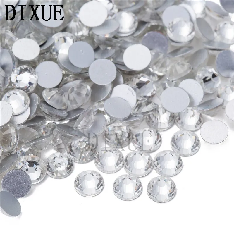 High light AAA rhinestone crystal AB clear SS3-SS40(1.3mm-8.4mm) Non Hotfix flatback Rhinestones for Nails 3D nail art  gems045