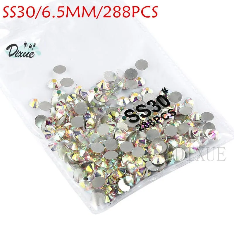 High light AAA rhinestone crystal AB clear SS3-SS40(1.3mm-8.4mm) Non Hotfix flatback Rhinestones for Nails 3D nail art  gems045