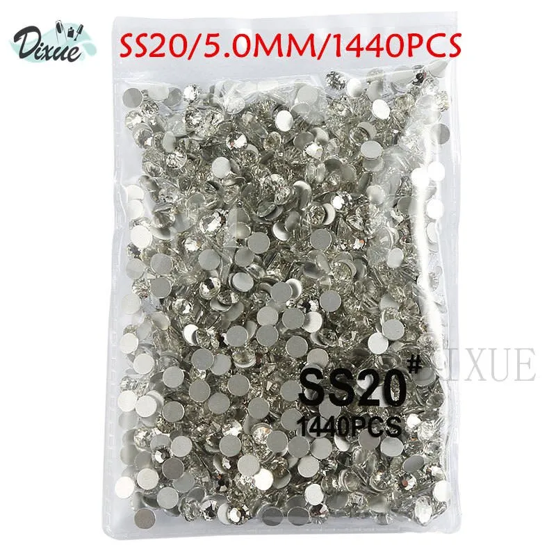 High light AAA rhinestone crystal AB clear SS3-SS40(1.3mm-8.4mm) Non Hotfix flatback Rhinestones for Nails 3D nail art  gems045