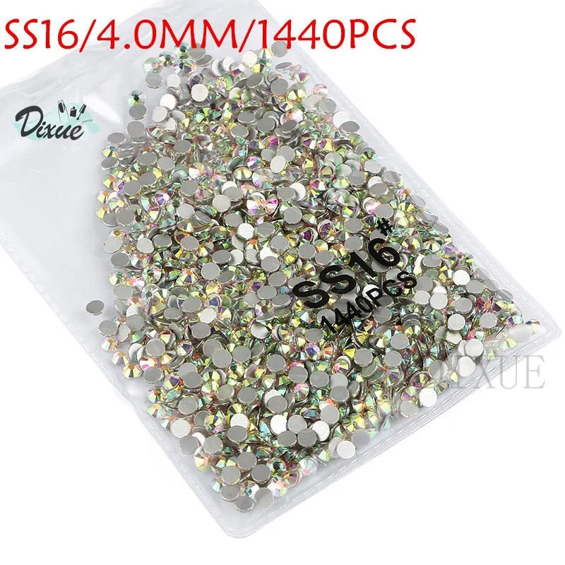 High light AAA rhinestone crystal AB clear SS3-SS40(1.3mm-8.4mm) Non Hotfix flatback Rhinestones for Nails 3D nail art  gems045