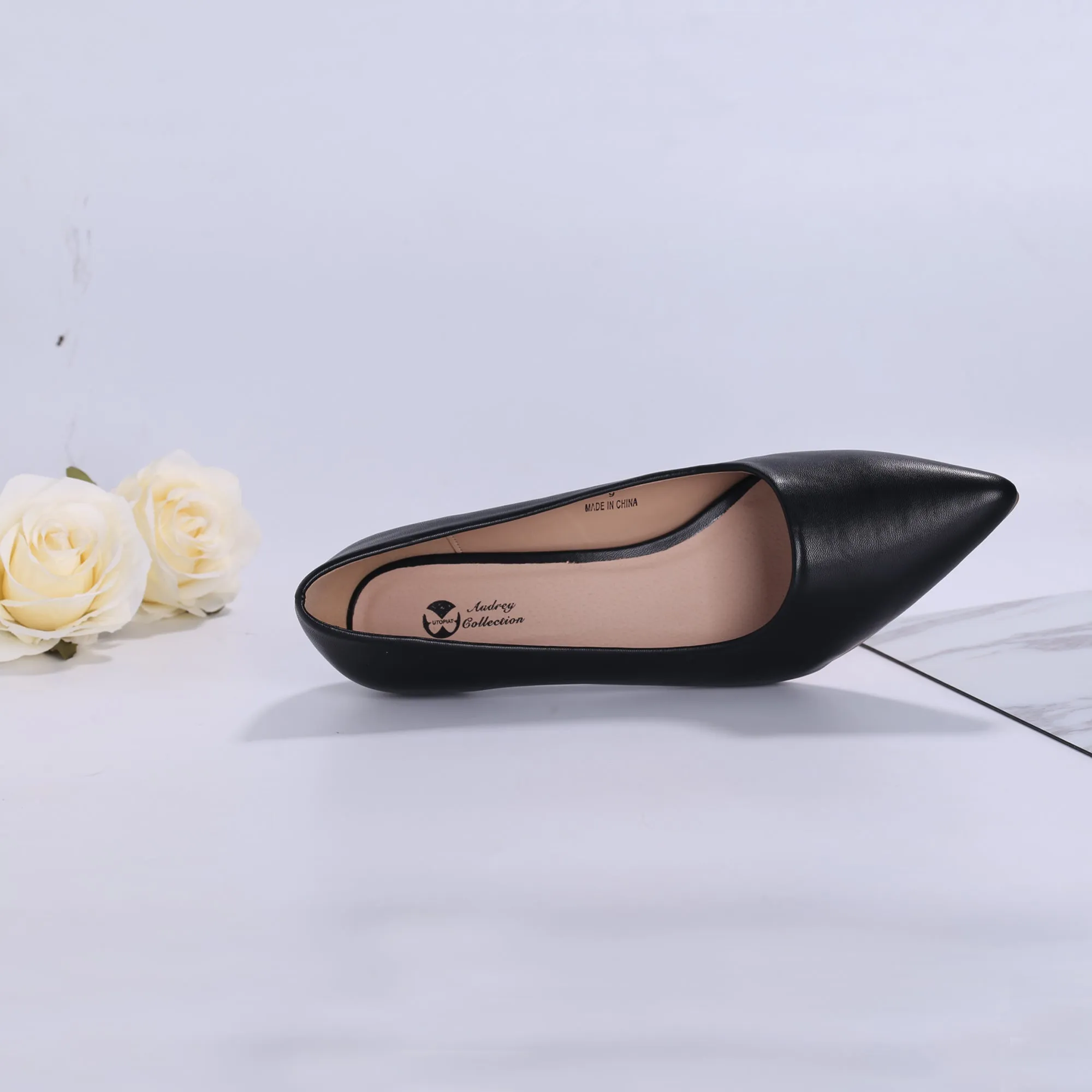 Holly Vegan Black Leather Pumps Inspired By BAT