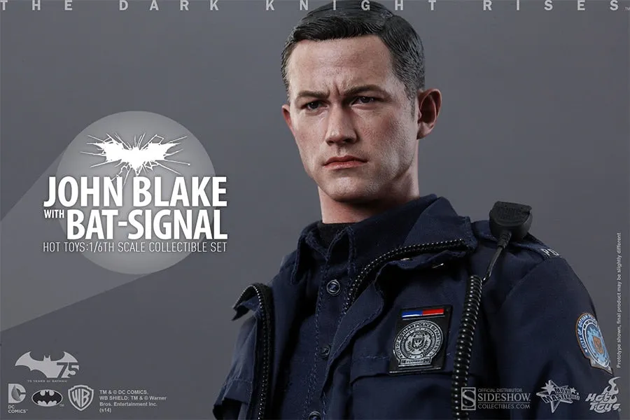 HOT TOYS DC THE DARK KNIGHT RISES JOHN BLAKE WITH BAT-SIGNAL - MMS274