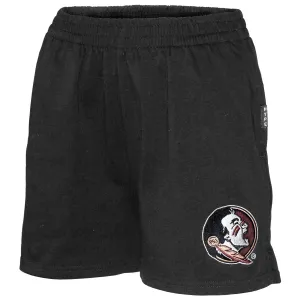 Hype & Vice Women's Seminole Logo Track Short - Black