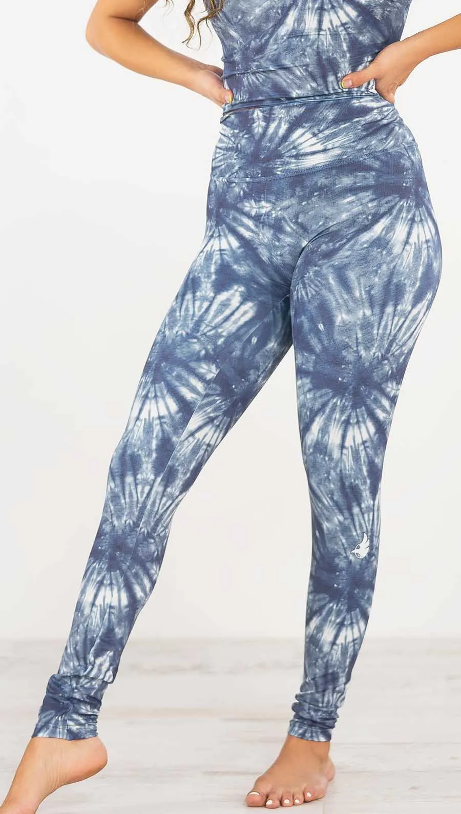 Indigo Spiral - Athleisure Leggings