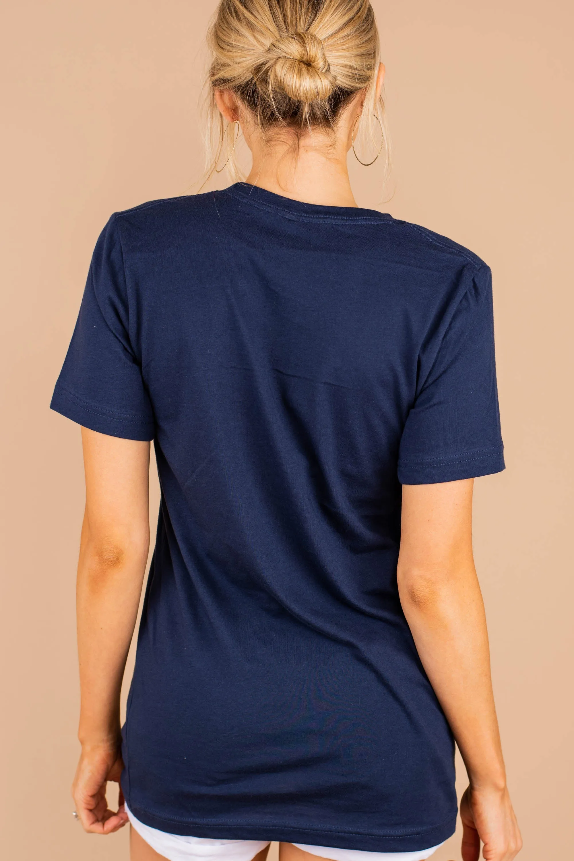 It's All Messy Navy Blue Grpahic Tee