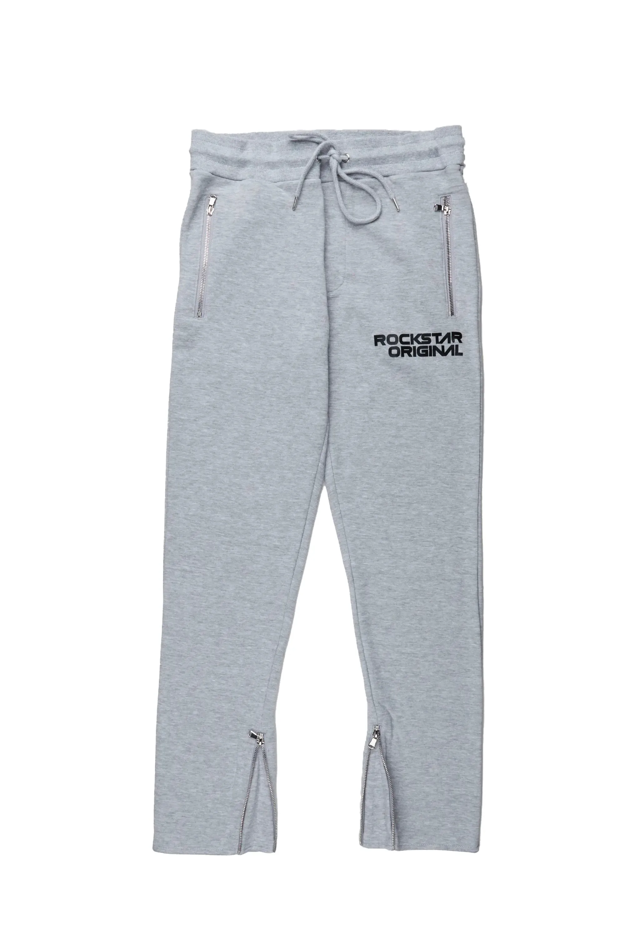 Kalye Heather Grey Slim Fit Track Set