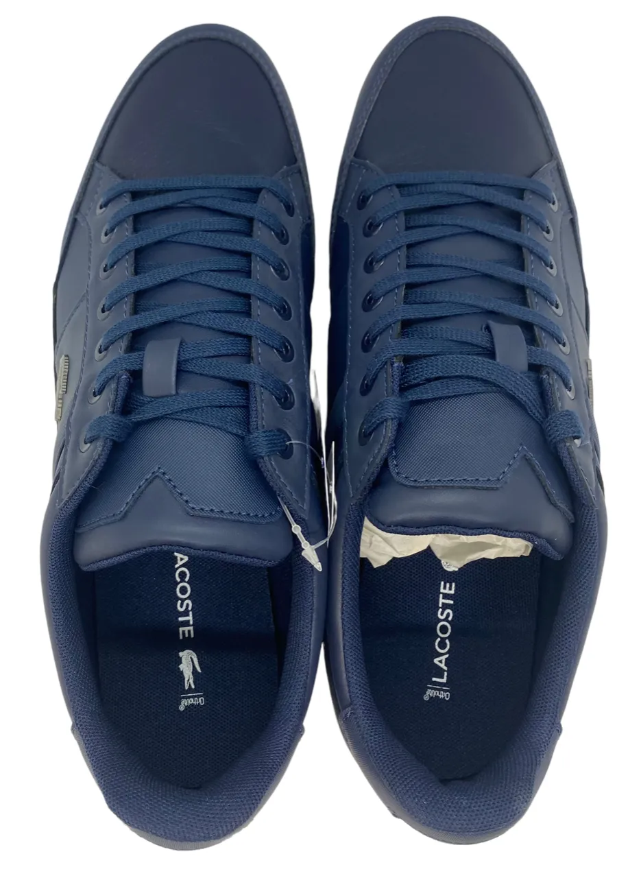 Lacoste Mens Chaymon Nappa Leather Shoes - Navy / White - 7-37CMA0094092