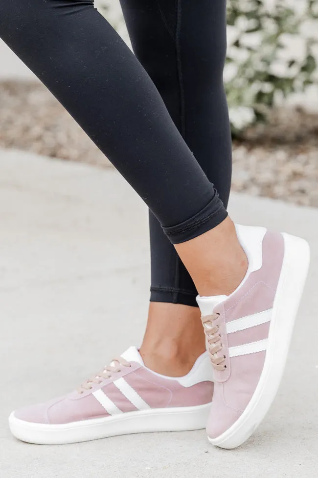 Lauren Mauve Stripe Sneaker FINAL SALE