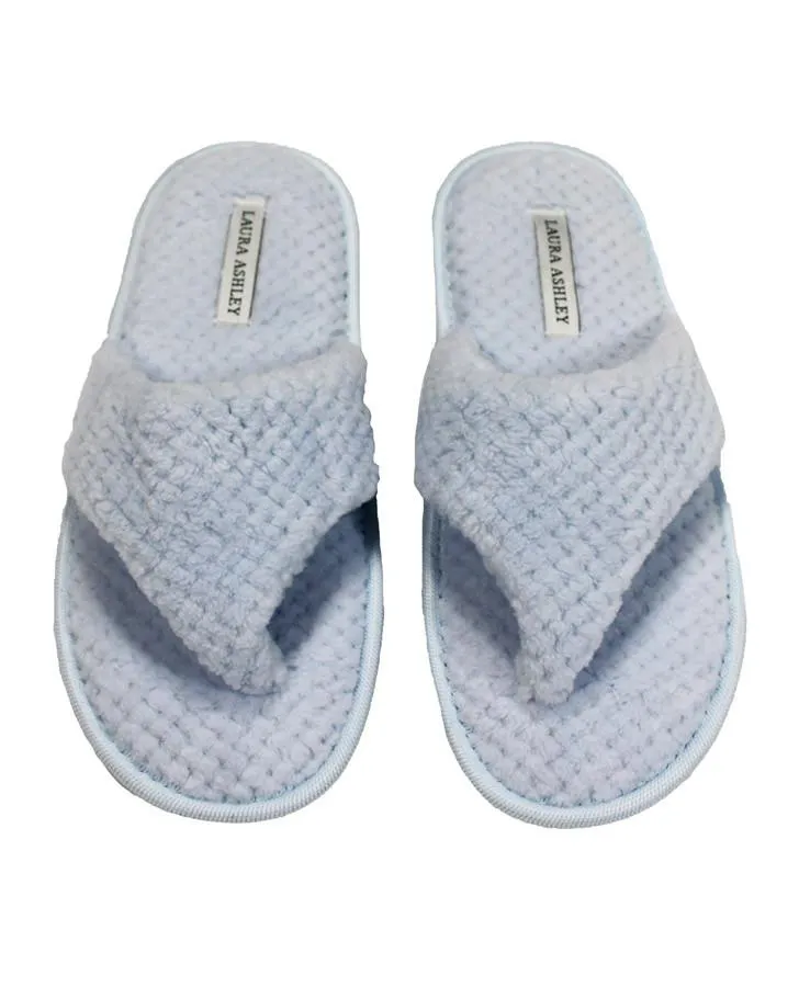 Liz Blue Memory Foam Slipper