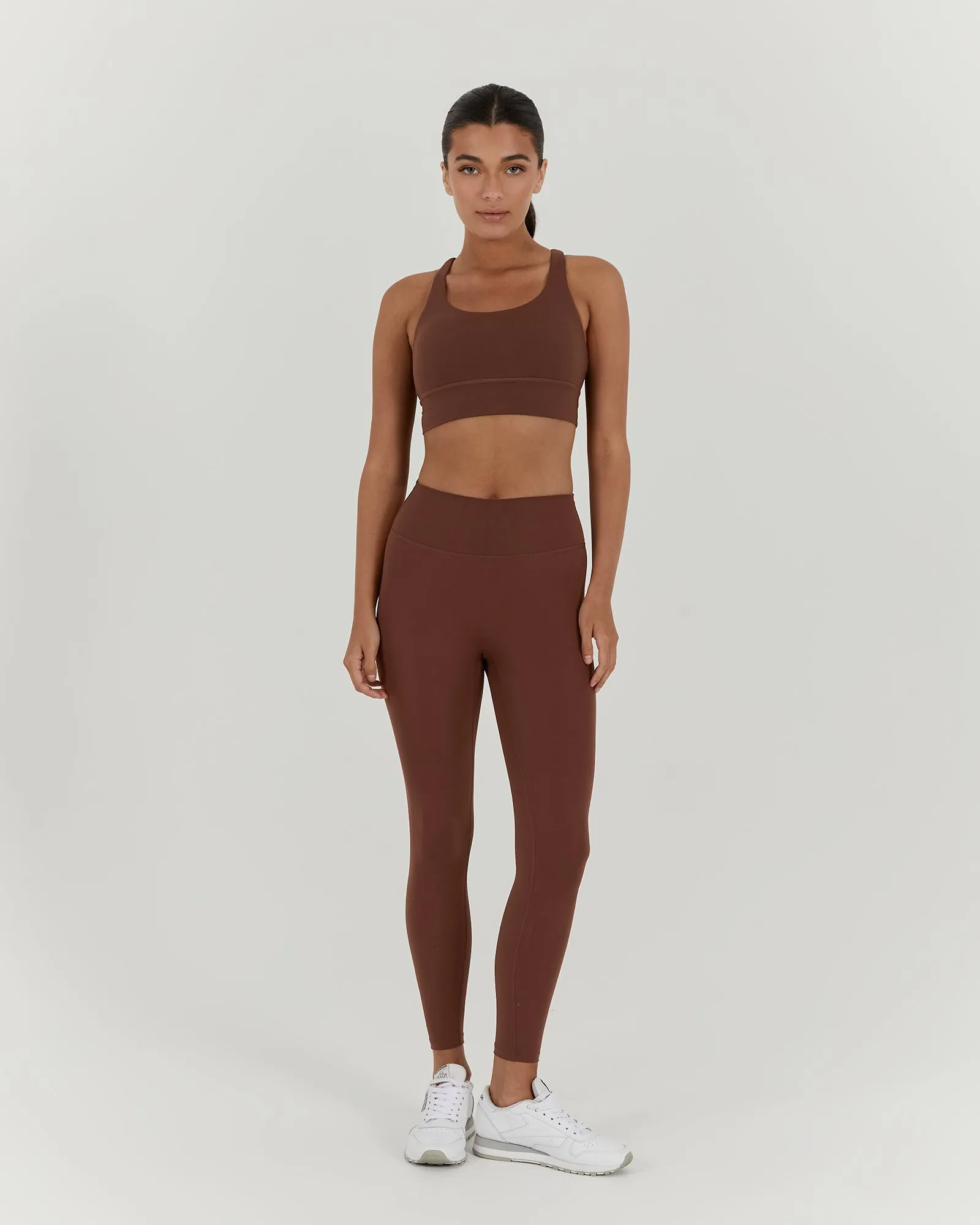 LUXE LEGGINGS 28" - COCOA