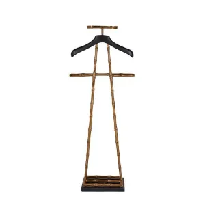 Luxury Dressboy Vintage Brass / Black 50.5 x 31 x H. 117 cm - Clothes Rack Coat Rack Suit Stand Mute Servant Gentleman - Luxury Accessories